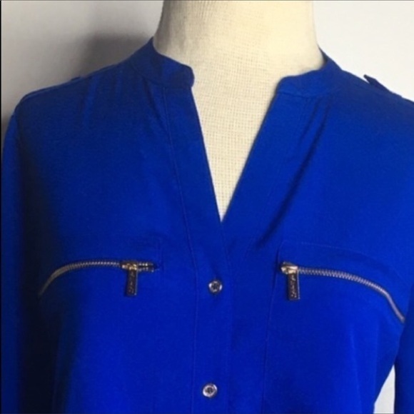 CALVIN Kline Royal blue aviator top - Picture 2 of 11